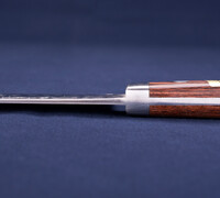 Nakiri / Vegetable Knife - Hammer Marked VG-1 Steel with Mahogany Handle 13402M