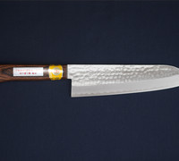 Gyuto / Chef's Knife - Hammer Marked VG-1 Steel with Mahogany Handle 13903L