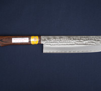 Nakiri / Vegetable Knife - Hammer Marked VG-1 Steel with Mahogany Handle 13202M