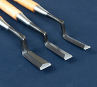 Japanese Tools for Takamichi Chisels. Takamichi Kote Nomi / Cranked Neck (Gooseneck) Chisels