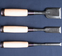 Japanese Tools for Ohuchi (Ouchi) Timber Framing Chisels/Tataki Nomi. Ohuchi (Ouchi) Chu Usu Nomi/Timber Chisels