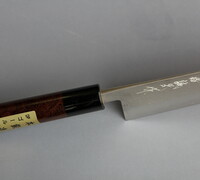 Nakiri / Vegetable Knife - Nashiji VG-1 Steel with Ebony Handle 12302M